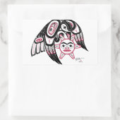 Sticker Rectangulaire Le corbeau vole le soleil (Sac)