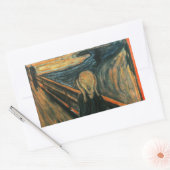 Sticker Rectangulaire Le cri Edvard Munch Art Expressionniste Moderne (Enveloppe)