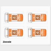 Sticker Rectangulaire Le cyclisme est ma drogue (Feuille)