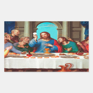Sticker Rectangulaire Le dernier dîner