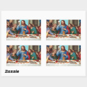 Sticker Rectangulaire Le dernier souper (Feuille)