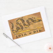 Sticker Rectangulaire Le dessin de Benjamin Franklin (Enveloppe)