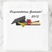 Sticker Rectangulaire Le diplômé - (Sac)