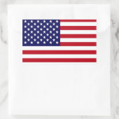 Sticker Rectangulaire Le drapeau américain (Sac)