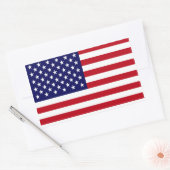 Sticker Rectangulaire Le drapeau américain (Enveloppe)