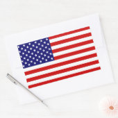 Sticker Rectangulaire Le drapeau américain (Enveloppe)