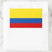 Sticker Rectangulaire Le drapeau de la Colombie (Sac)
