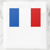 Sticker Rectangulaire Le drapeau de la France (Sac)