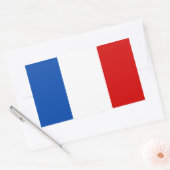 Sticker Rectangulaire Le drapeau de la France (Enveloppe)