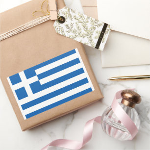 Sticker Rectangulaire Le drapeau de la Grèce