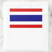 Sticker Rectangulaire Le drapeau de la Thaïlande (Sac)