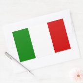 Sticker Rectangulaire Le drapeau italien (Enveloppe)