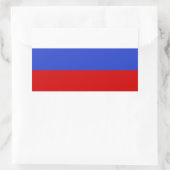 Sticker Rectangulaire Le drapeau russe (Sac)