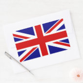 Sticker Rectangulaire Le drapeau Union Jack (Enveloppe)