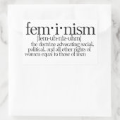 Sticker Rectangulaire Le féminisme défini (Sac)