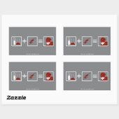 Sticker Rectangulaire Le Flash | Équation Flash (Feuille)