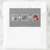 Sticker Rectangulaire Le Flash | Équation Flash (Sac)