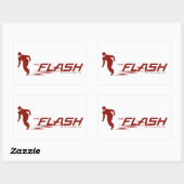 Sticker Rectangulaire Le Flash | Logo du nom du super héros (Feuille)