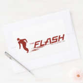 Sticker Rectangulaire Le Flash | Logo du nom du super héros (Enveloppe)