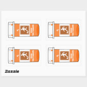 Sticker Rectangulaire Le Football Est Ma Drogue (Feuille)