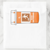 Sticker Rectangulaire Le Football Est Ma Drogue (Sac)