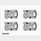 Sticker Rectangulaire Le Fruit de l'Esprit - chrétien (Feuille)