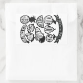 Sticker Rectangulaire Le Fruit de l'Esprit - chrétien (Sac)