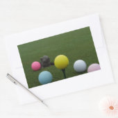 Sticker Rectangulaire Le golf de Pâques (Enveloppe)