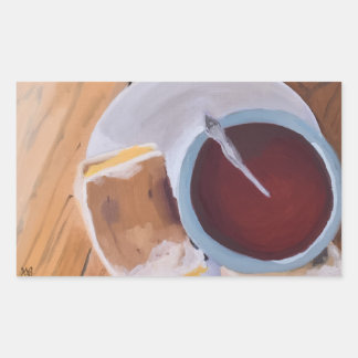 Sticker Rectangulaire Le goût de la chaleur