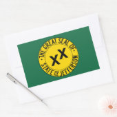 Sticker Rectangulaire Le grand drapeau de l'Etat de Jefferson, USA (Enveloppe)