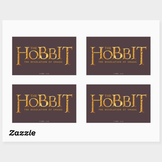 STICKER RECTANGULAIRE LE HOBBIT™ (Feuille)