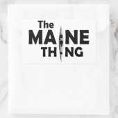 Sticker Rectangulaire Le Kayak Est La Chose Du Maine (Sac)