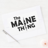 Sticker Rectangulaire Le Kayak Est La Chose Du Maine (Enveloppe)