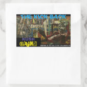 STICKER RECTANGULAIRE LE KICKBACK KUSH (Sac)
