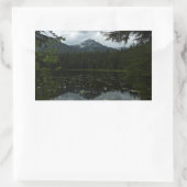 Sticker Rectangulaire Le lac Johns II du parc national Glacier (Sac)