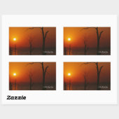 Sticker Rectangulaire Le lac Kariba (Feuille)