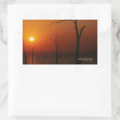 Sticker Rectangulaire Le lac Kariba (Sac)