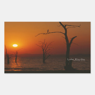 Sticker Rectangulaire Le lac Kariba