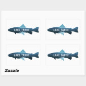 Sticker Rectangulaire Le lac Tahoe California Nevada Fish (Feuille)