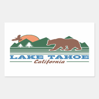 Sticker Rectangulaire Le lac Tahoe en Californie