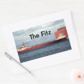 Sticker Rectangulaire Le légendaire S.S. Edmund Fitzgerald (Enveloppe)