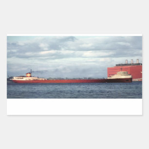 Sticker Rectangulaire Le légendaire S.S. Edmund Fitzgerald