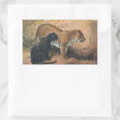 Sticker Rectangulaire Le léopard de Joseph Wolf (Sac)