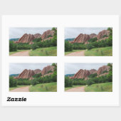 Sticker Rectangulaire Le long du sentier à Roxborough (Feuille)