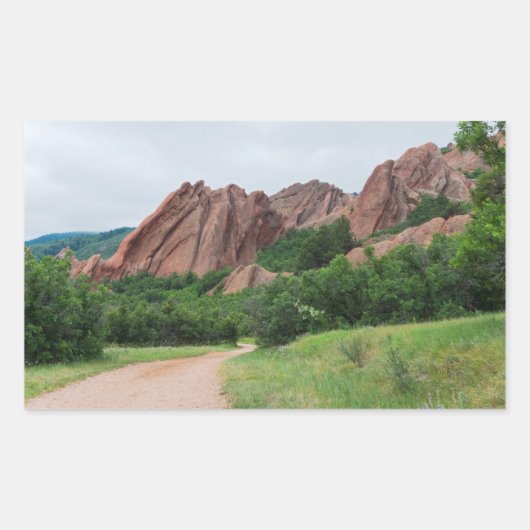 Sticker Rectangulaire Le long du sentier à Roxborough (Devant)