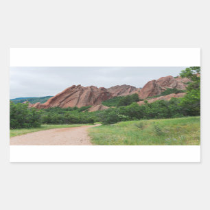 Sticker Rectangulaire Le long du sentier à Roxborough