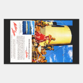 Sticker Rectangulaire Le Lurline est Hawaï (Devant)