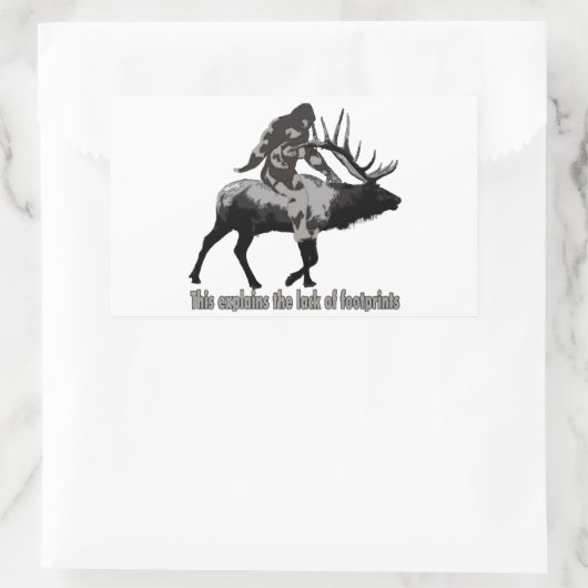 Sticker Rectangulaire Le manque de pieds (Sac)