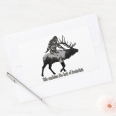 Sticker Rectangulaire Le manque de pieds (Enveloppe)