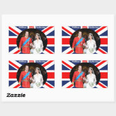 Sticker Rectangulaire Le Mariage royal 14 (Feuille)